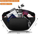 Load image into Gallery viewer, Large Fanny Pack for Women Men - Waist bag with 3-Zipper Pockets, Gifts for Enjoy Sports Traveling Workout Casual Hands