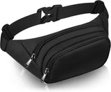 Load image into Gallery viewer, Large Fanny Pack for Women Men - Waist bag with 3-Zipper Pockets, Gifts for Enjoy Sports Traveling Workout Casual Hands