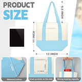 Load image into Gallery viewer, Mini Canvas Tote Bag with Pockets Duty Canvas Sublimation Blank Small Bag Mini Reusable Tote for Crafts DIY