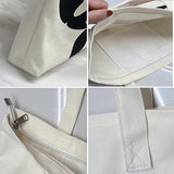 Load image into Gallery viewer, Cute Tote Bag gift bag Party favor for Women, Reusable Canvas Tote Bag for Work Beach Travel with Zipper and Inner Pocket