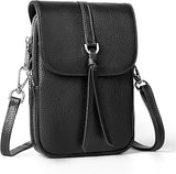 Load image into Gallery viewer, Genuine Leather Small Crossbody Bags for Women, Multi Pocket Cell Phone Crossbody Purse with RFID Blocking Card Slots